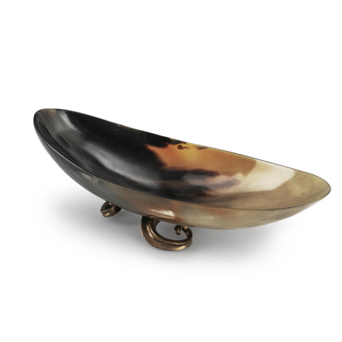 Amber / Black Decorative Dish (A+D)