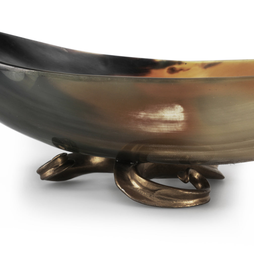 Amber / Black Decorative Dish (A+D)
