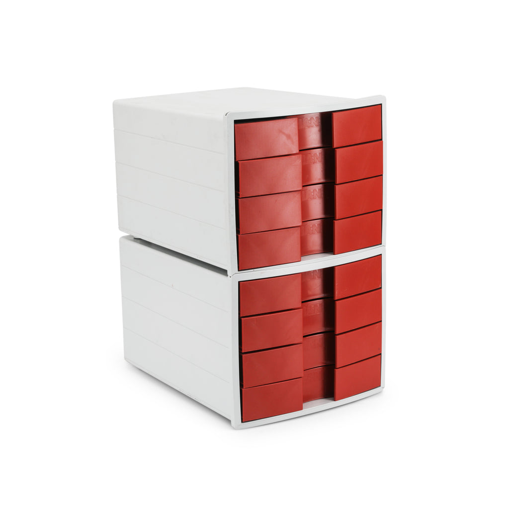 Red / White Stackable Storage Containers