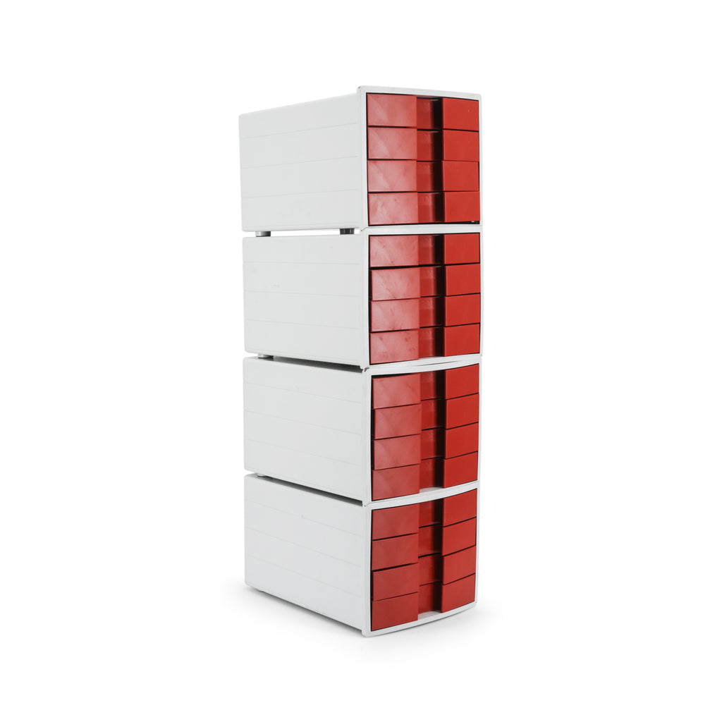 Red / White Stackable Storage Containers