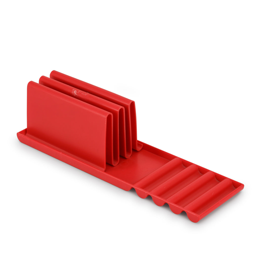 Red Wavy File Holder