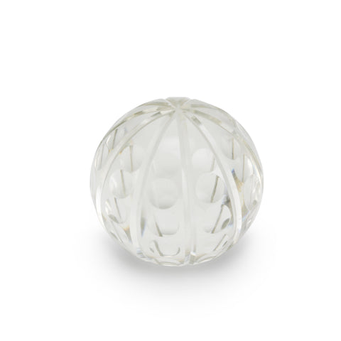 Etched Glass Paperweight w/ Dimples (A+D)