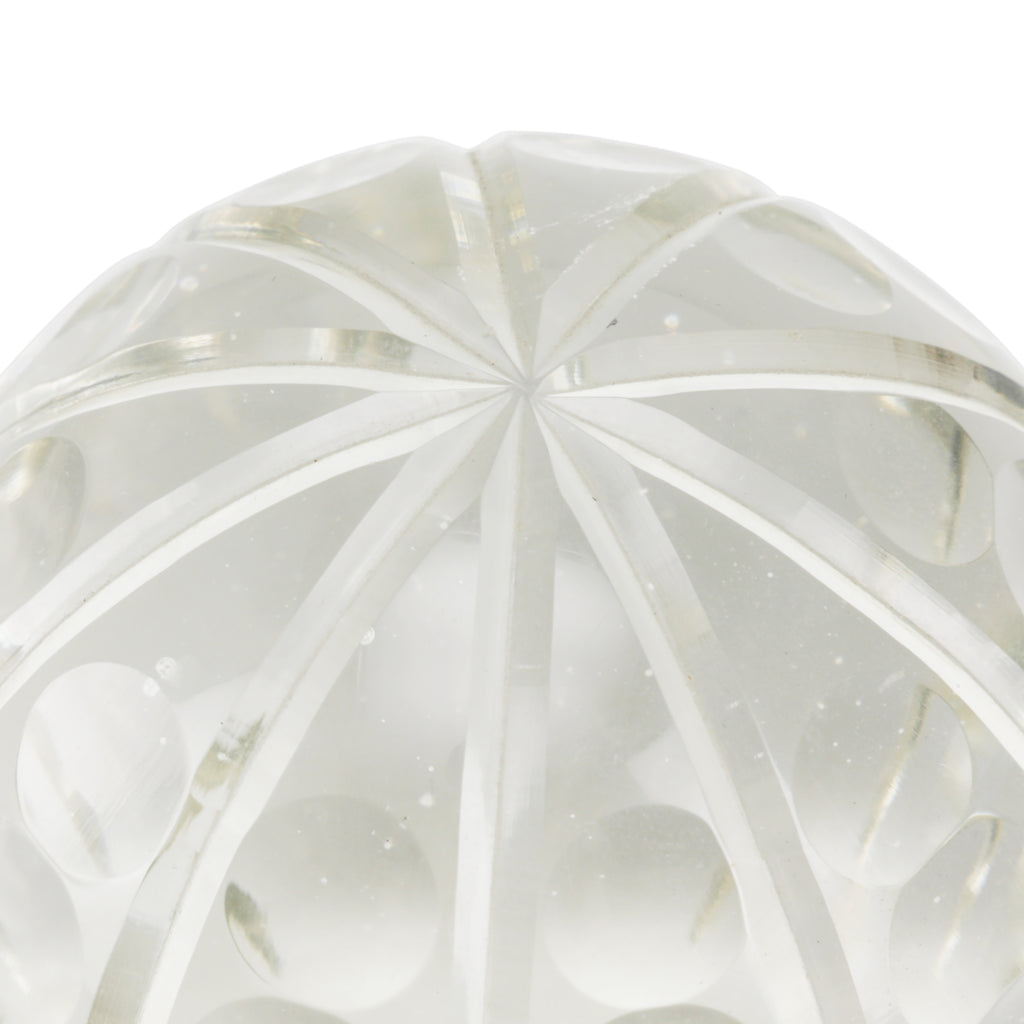 Etched Glass Paperweight w/ Dimples (A+D)