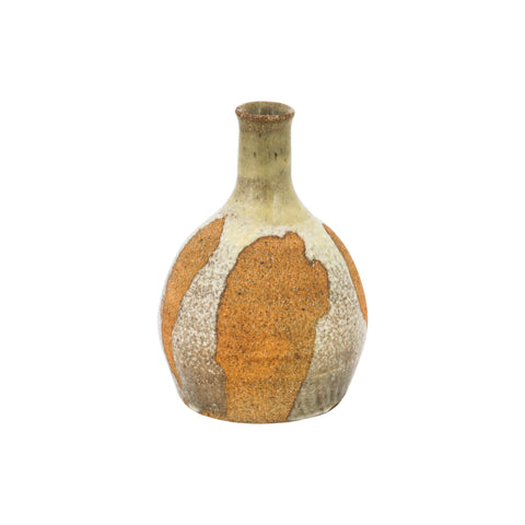 Brown Ceramic Drip Vase