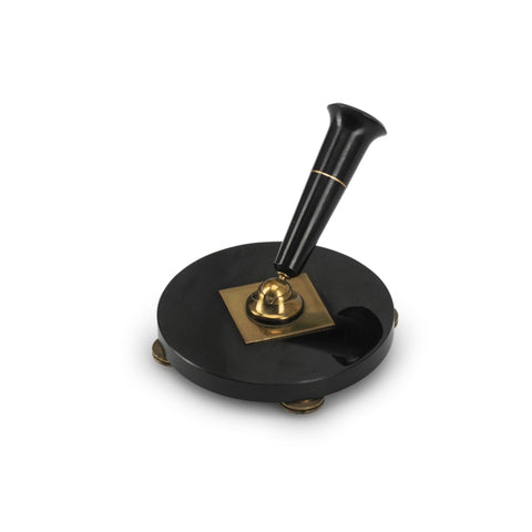 Black & Brass Vintage Pen Holder