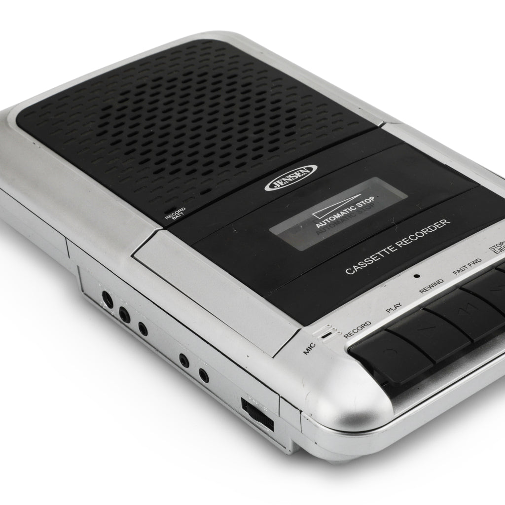 Silver / Black Jensen Cassette Player