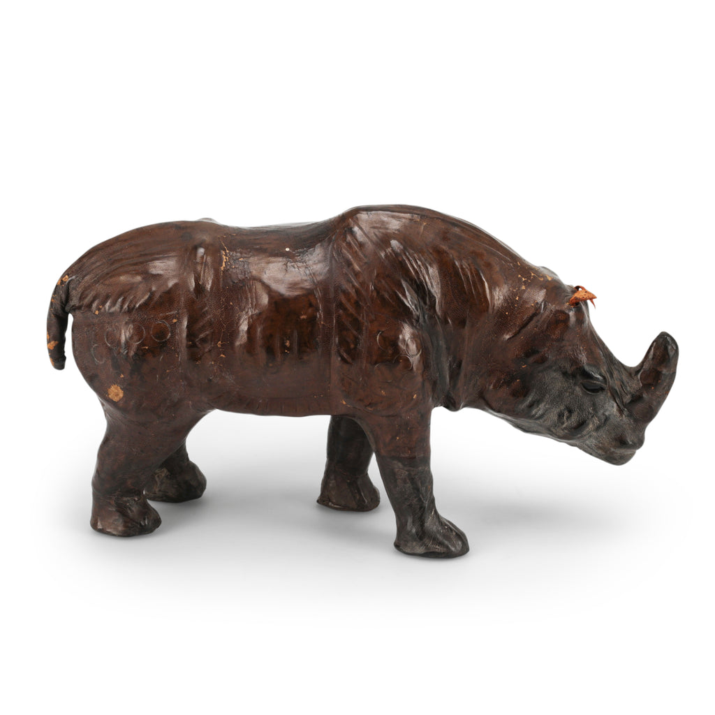 Distressed Brown Leather Rhino