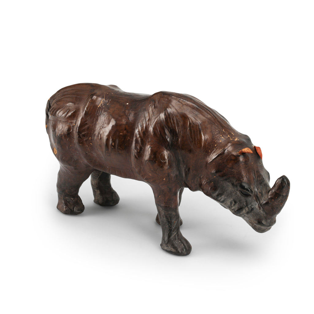 Distressed Brown Leather Rhino