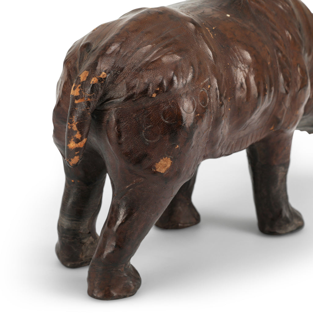 Distressed Brown Leather Rhino