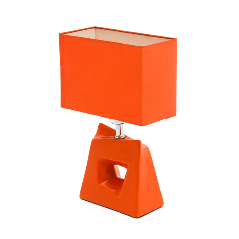 Funky Orange Cut-Out Table Lamp