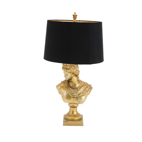Gold Bust Table Lamp