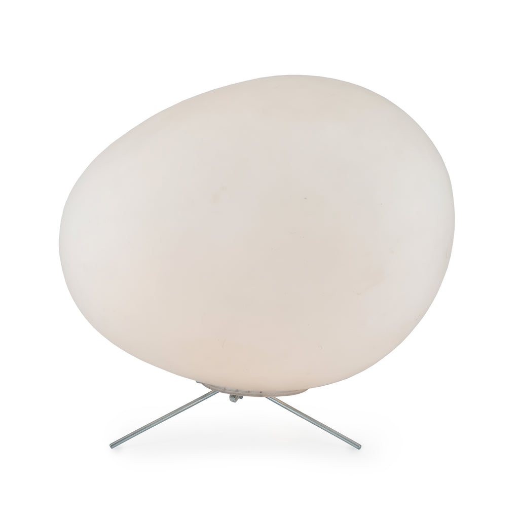 Frosted Glass Round Egg Desk Lamp