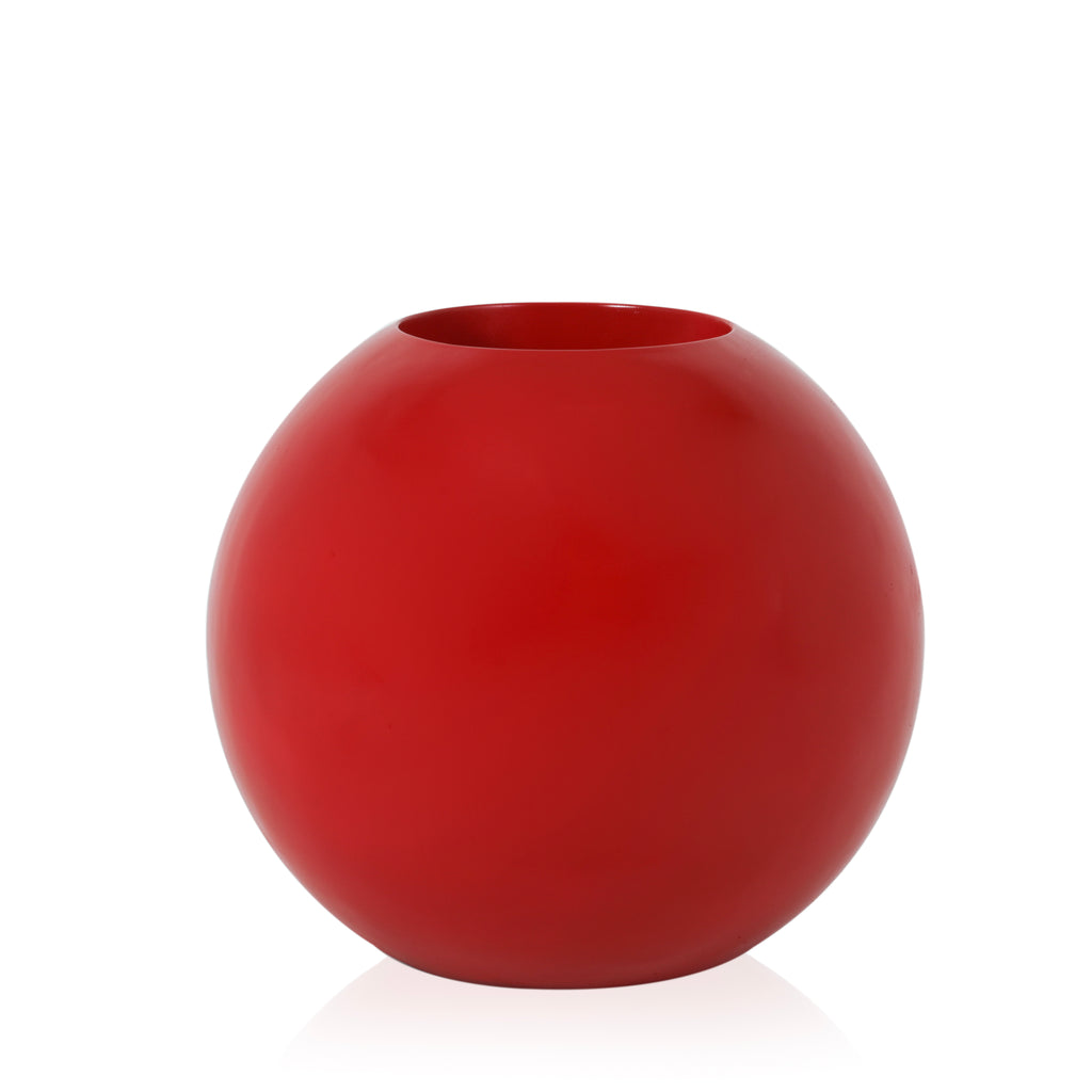 Red Sphere Planter