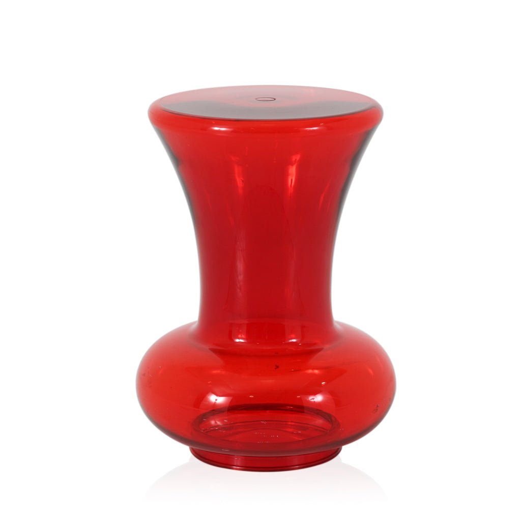 Red Kartell Acrylic Side Table