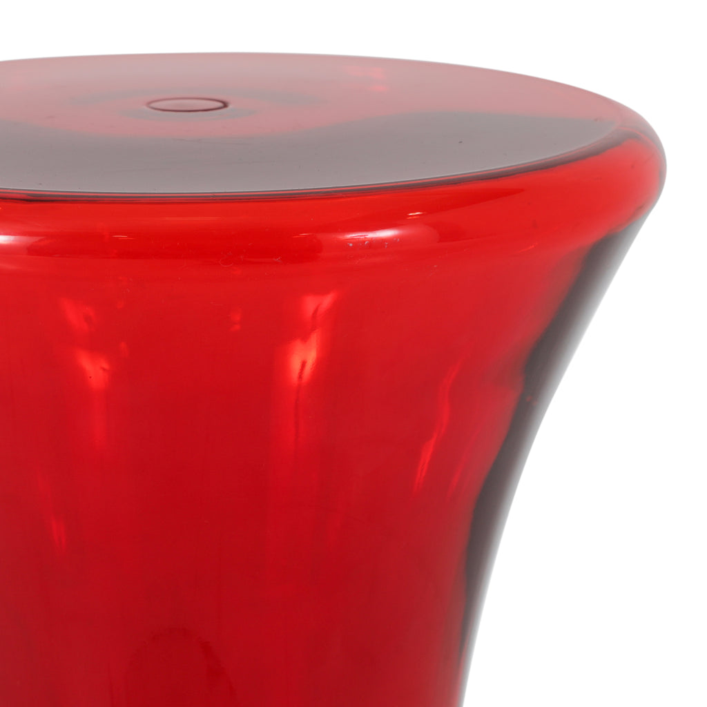 Red Kartell Acrylic Side Table