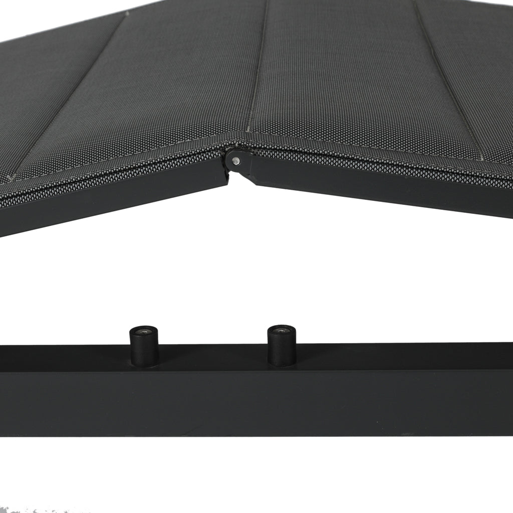 Dark Grey / Black Outdoor Chaise Lounge