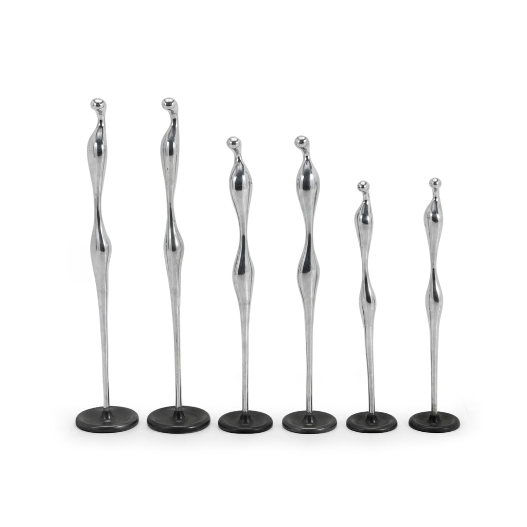 Abstract Chrome Floor Sculpture
