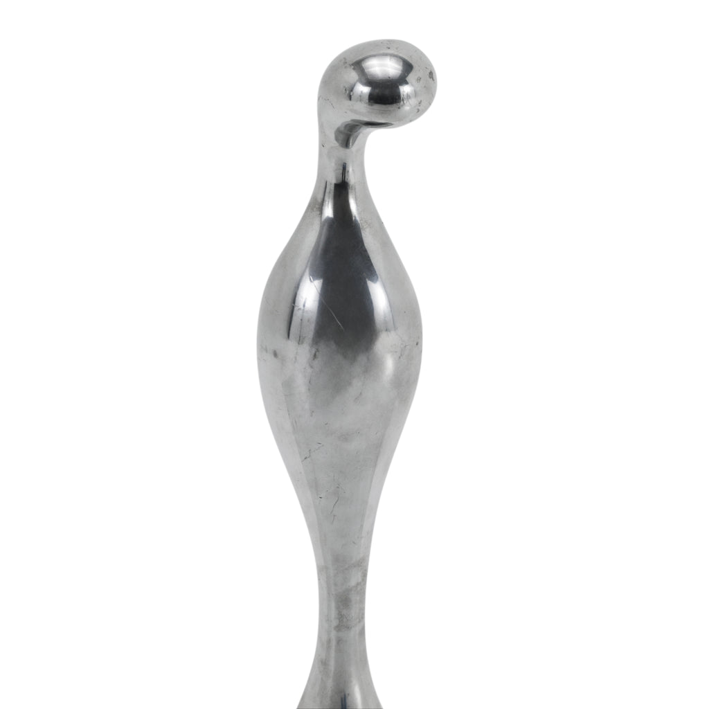 Abstract Chrome Floor Sculpture