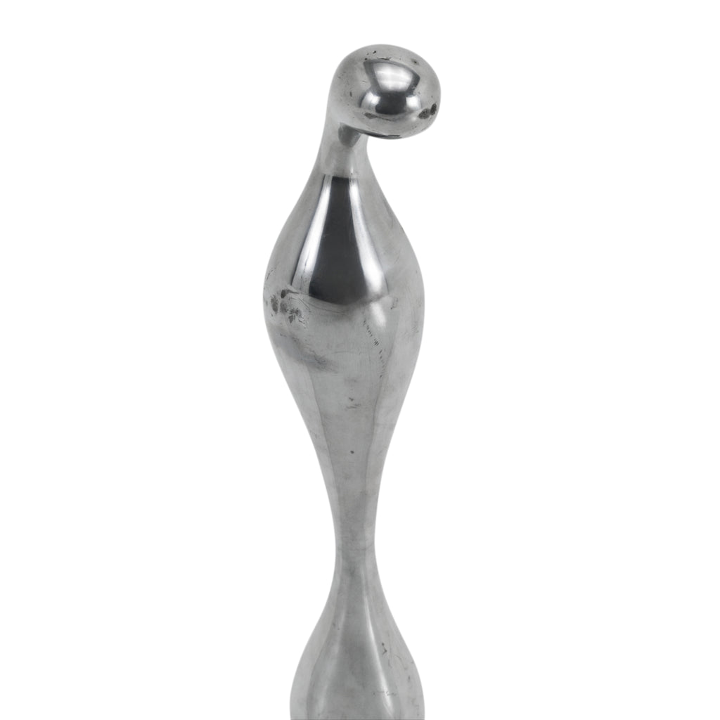 Abstract Chrome Floor Sculpture