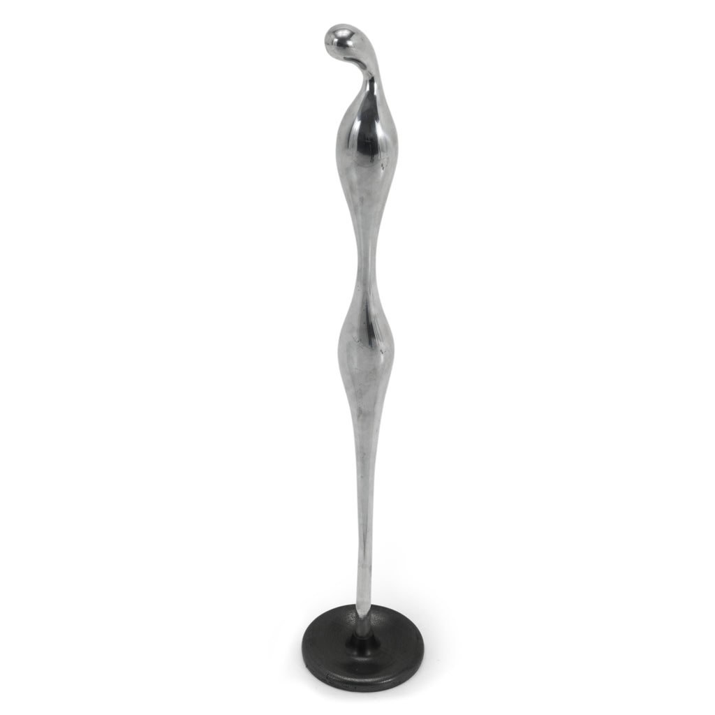 Abstract Chrome Floor Sculpture