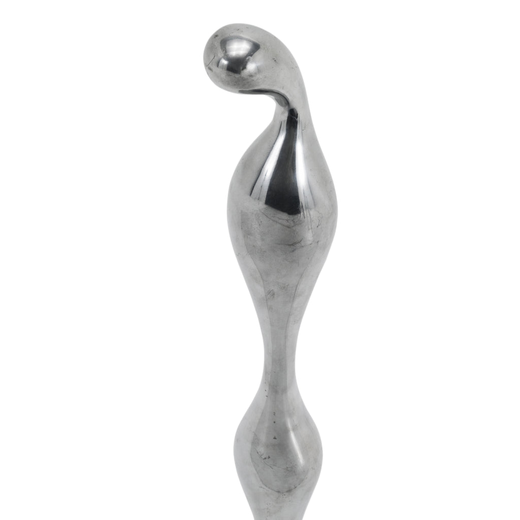 Abstract Chrome Floor Sculpture