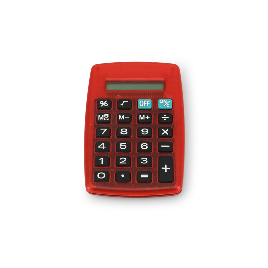 Red Acrylic Calculator