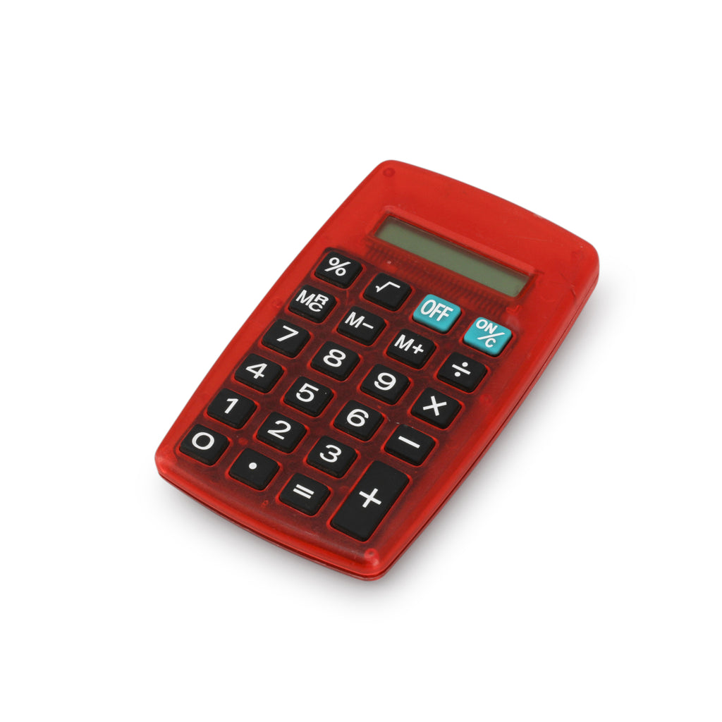 Red Acrylic Calculator