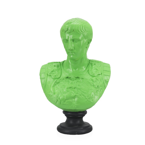 Julius Caesar Green Stone Bust