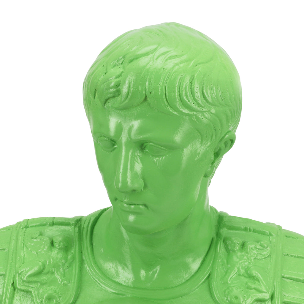 Julius Caesar Green Stone Bust