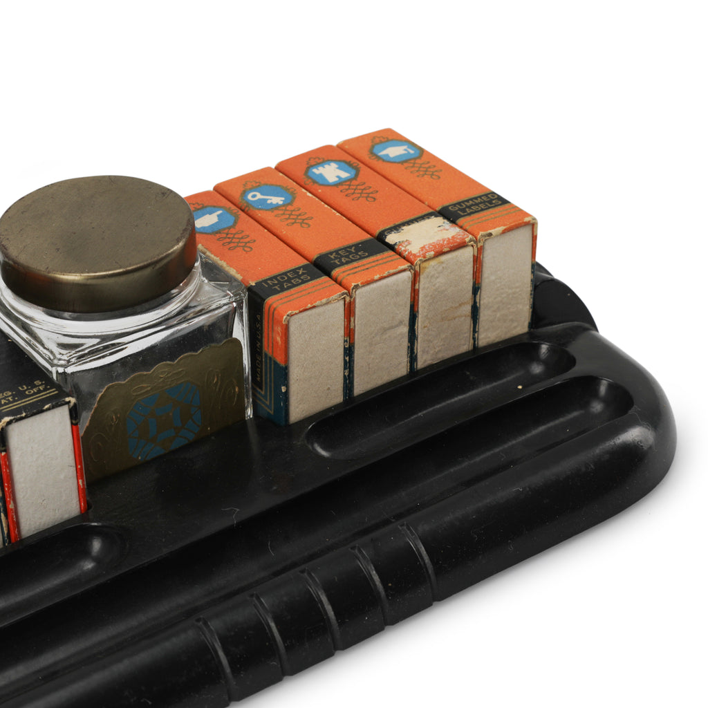 Black Vintage Acrylic Desk Organizer