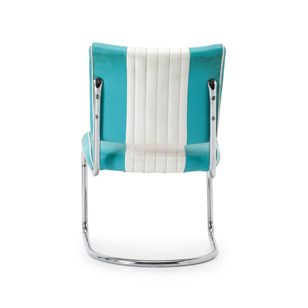 Teal & White Vintage Diner Chair