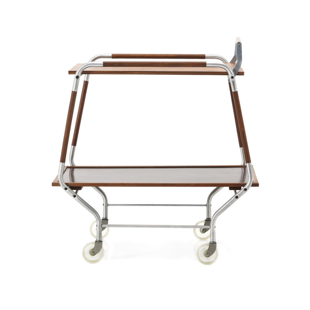 Wood & Metal Vintage Bar Cart