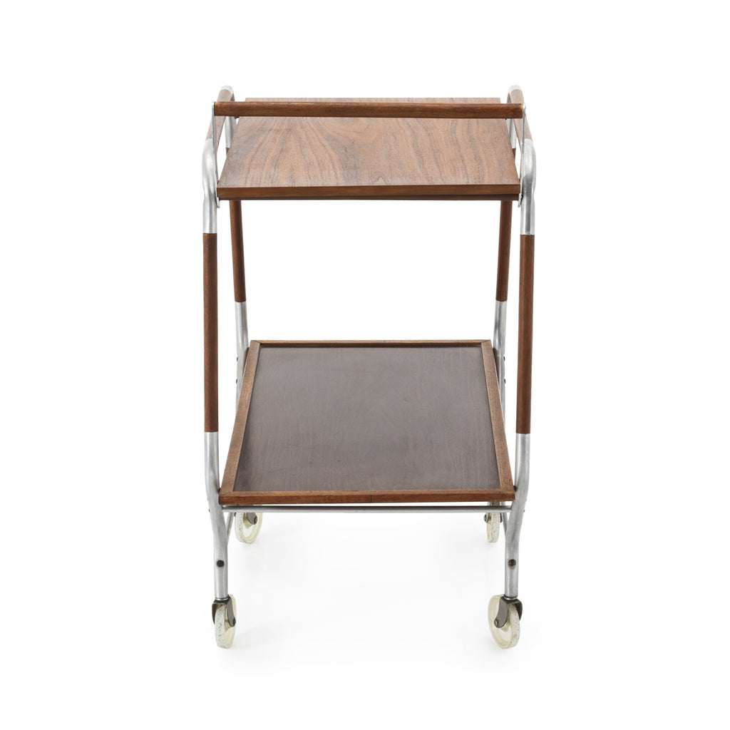 Wood & Metal Vintage Bar Cart