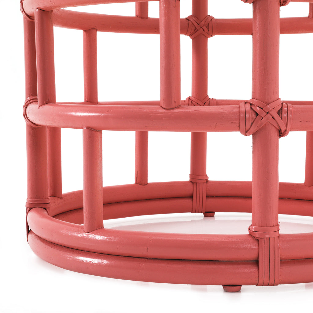 Pink Bamboo Side Table