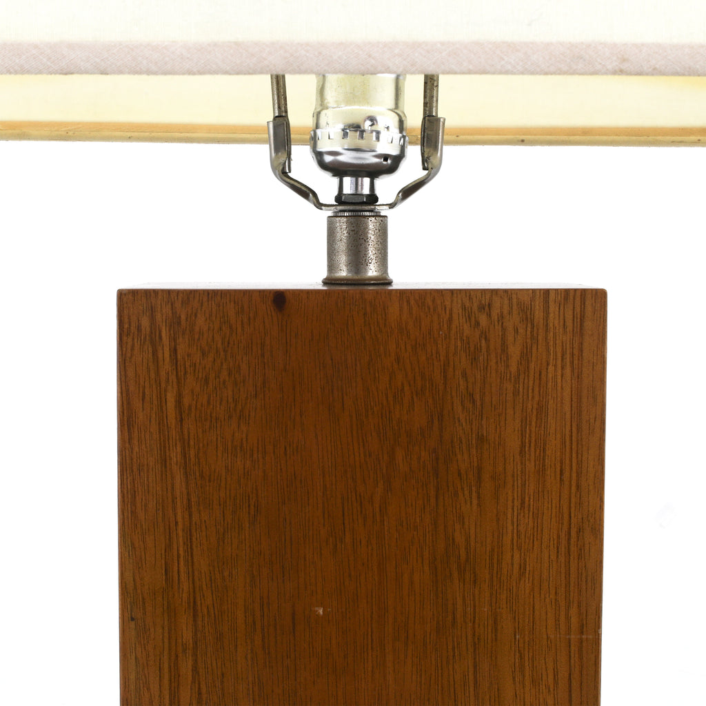 Wood Block Table Lamp