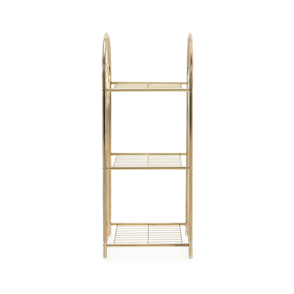 Small Gold Shelving Unit