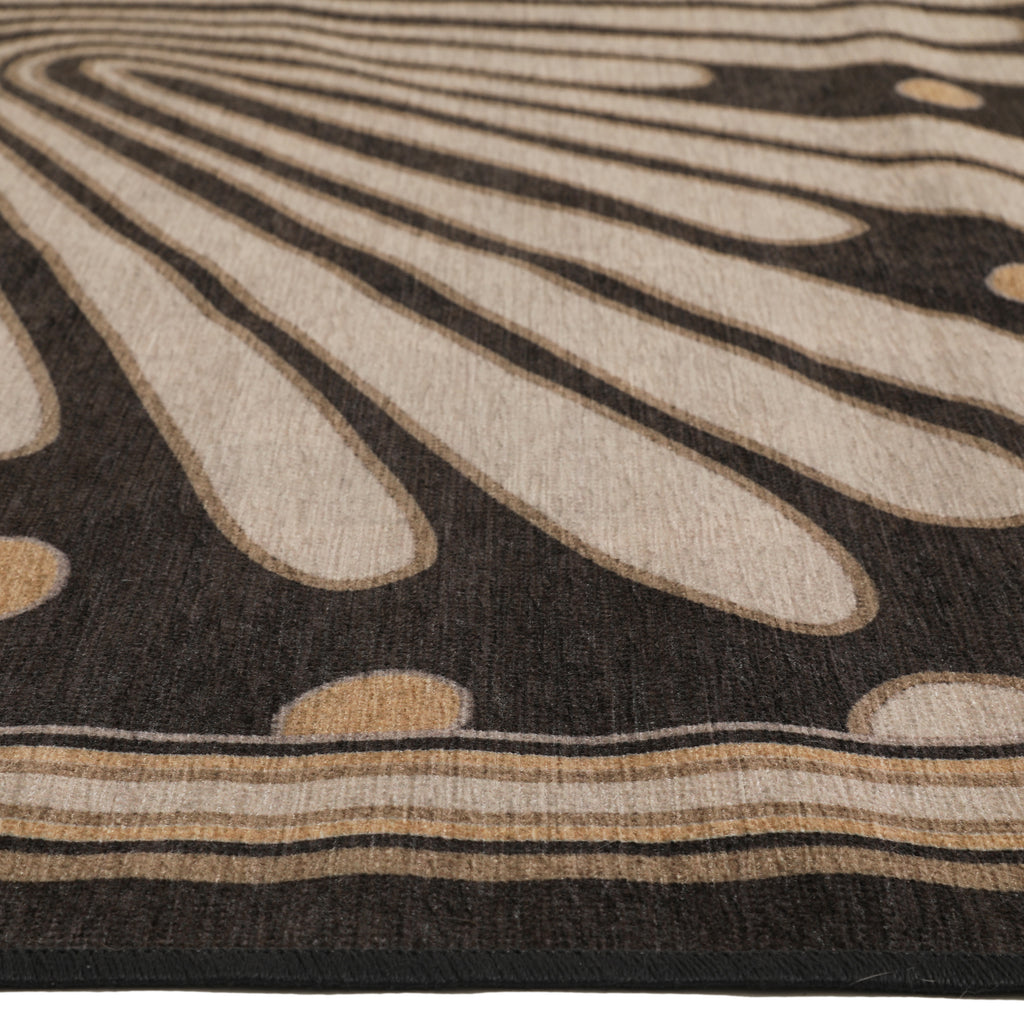 Brown and Cream Gatsby Area Rug