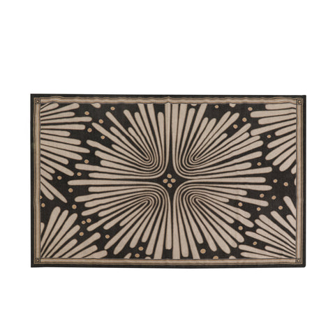 Brown and Cream Gatsby Area Rug