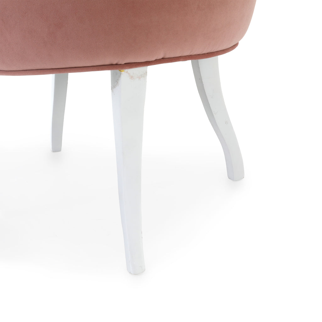 Pink Tufted Side Chair