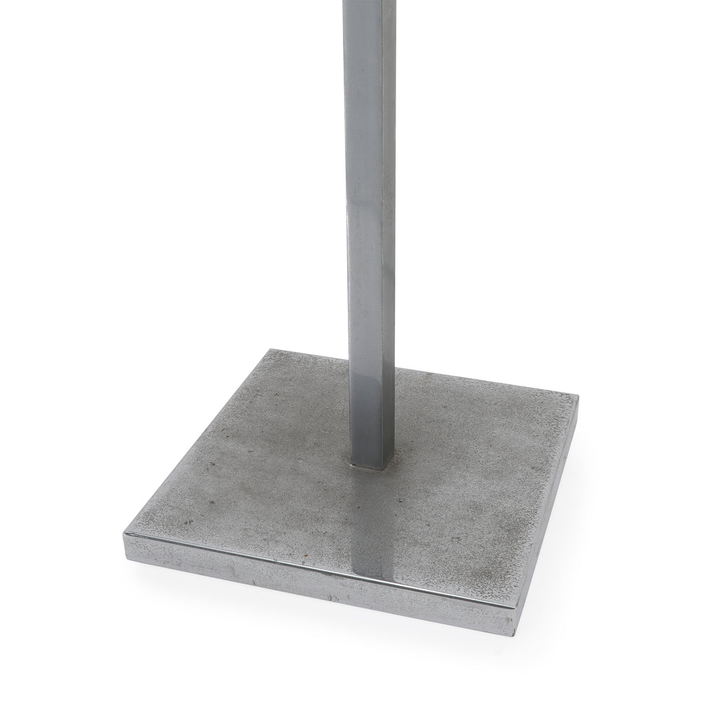 Rectangular Brushed Metal Floor Lamp