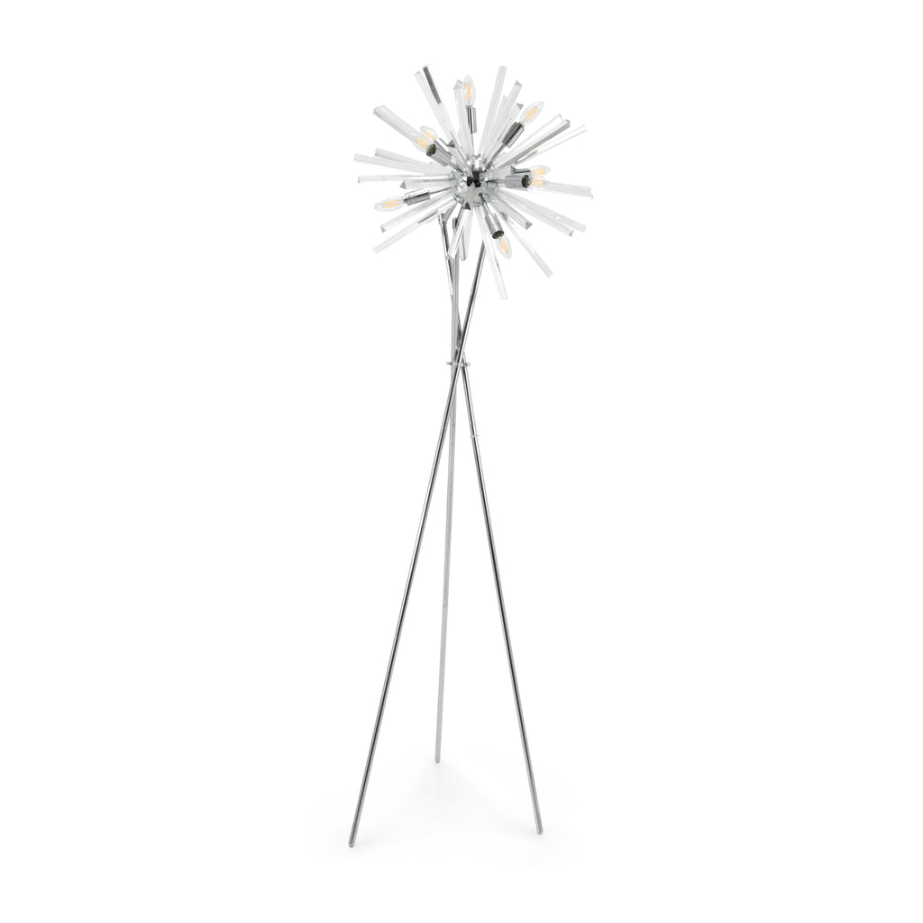 Lucite Starburst Floor Lamp