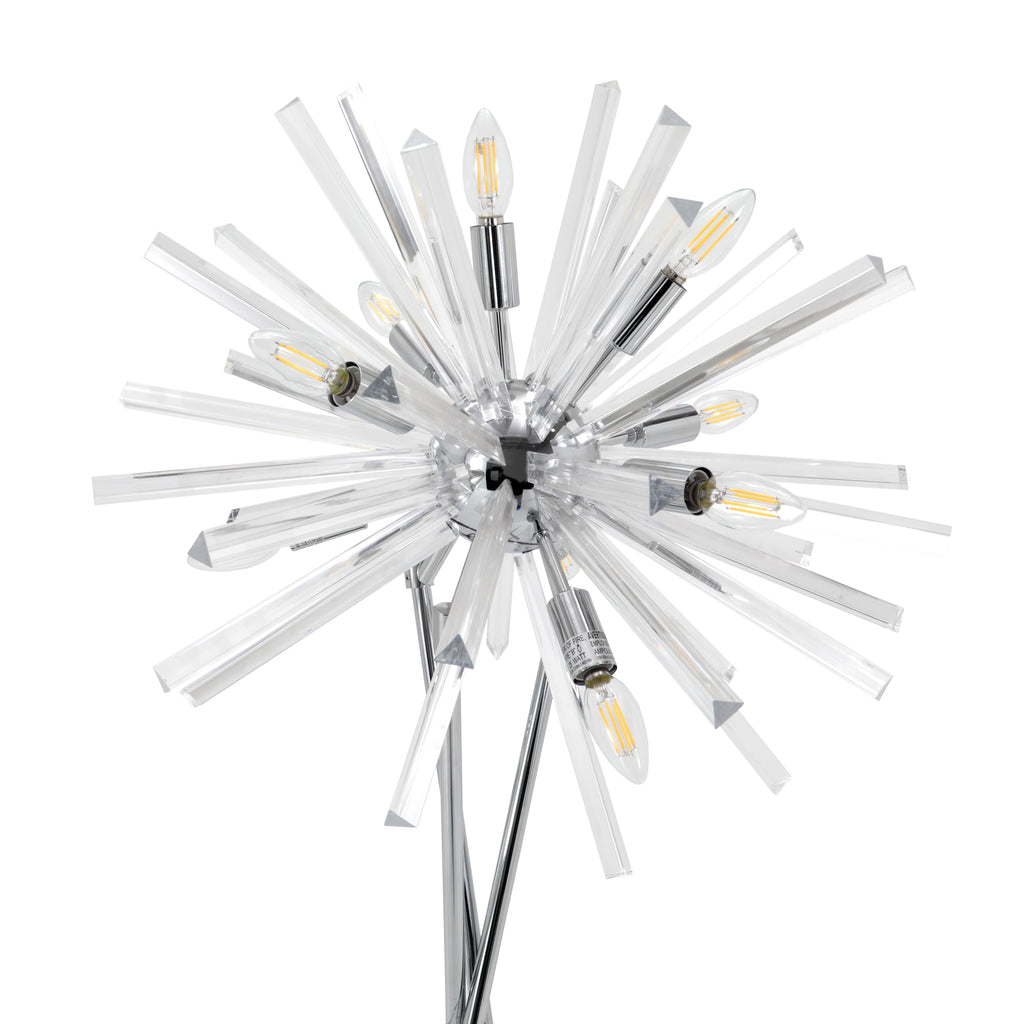 Lucite Starburst Floor Lamp