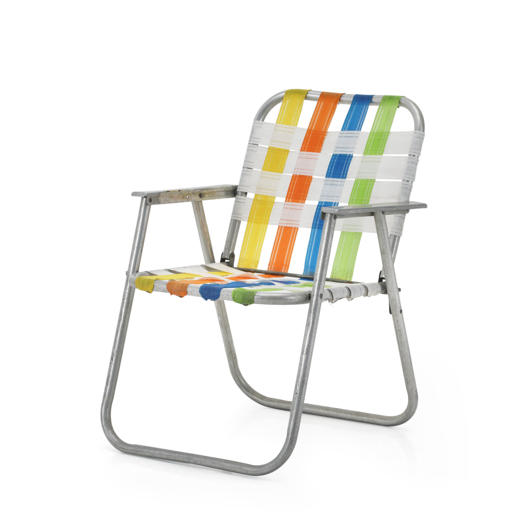 Multi-Color Folding Metal Outdoor Chair