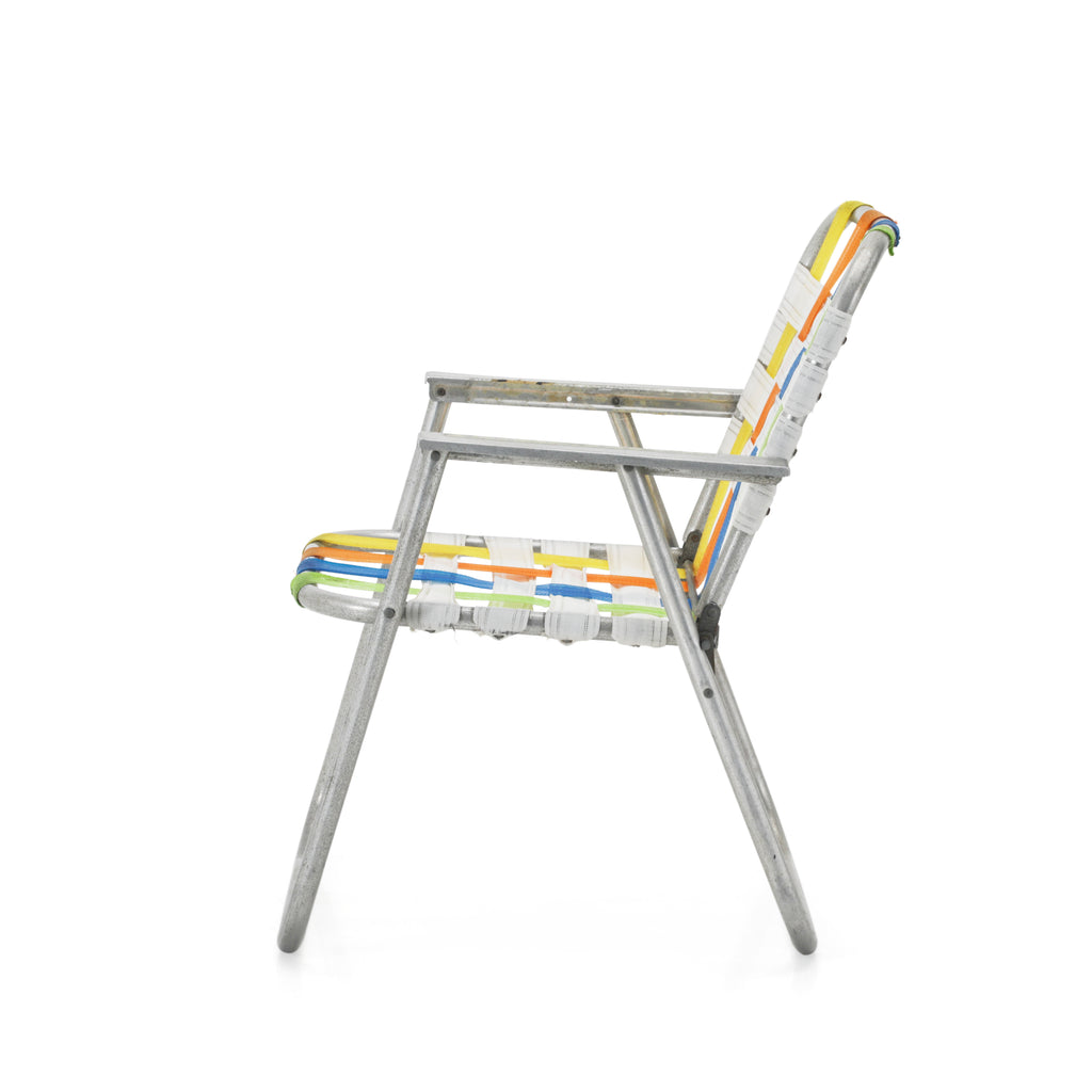 Multi-Color Folding Metal Outdoor Chair