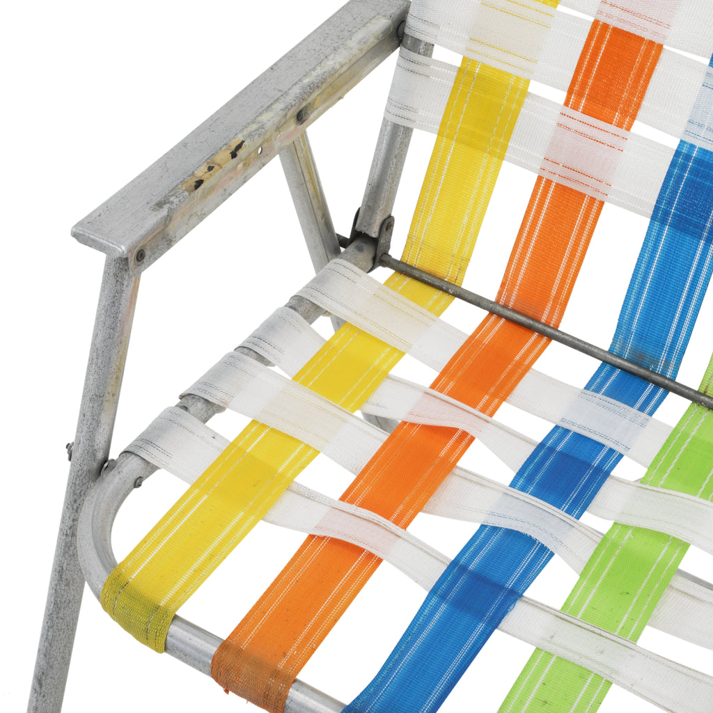 Multi-Color Folding Metal Outdoor Chair