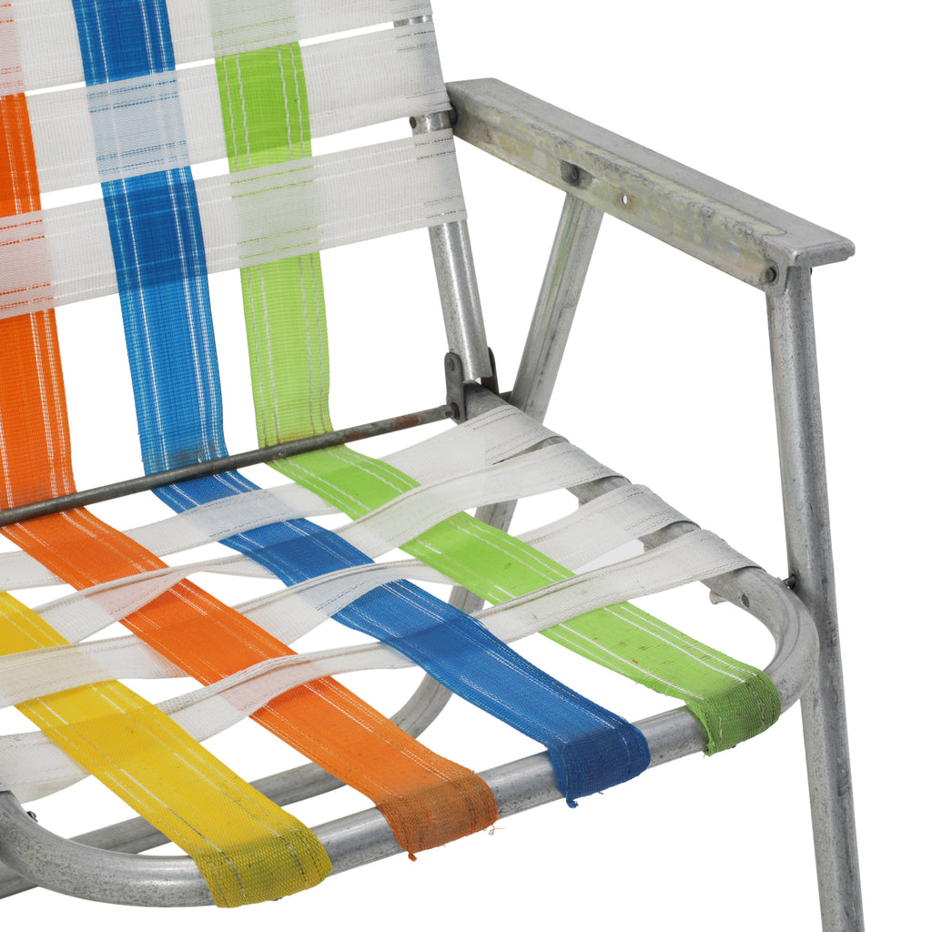 Multi-Color Folding Metal Outdoor Chair