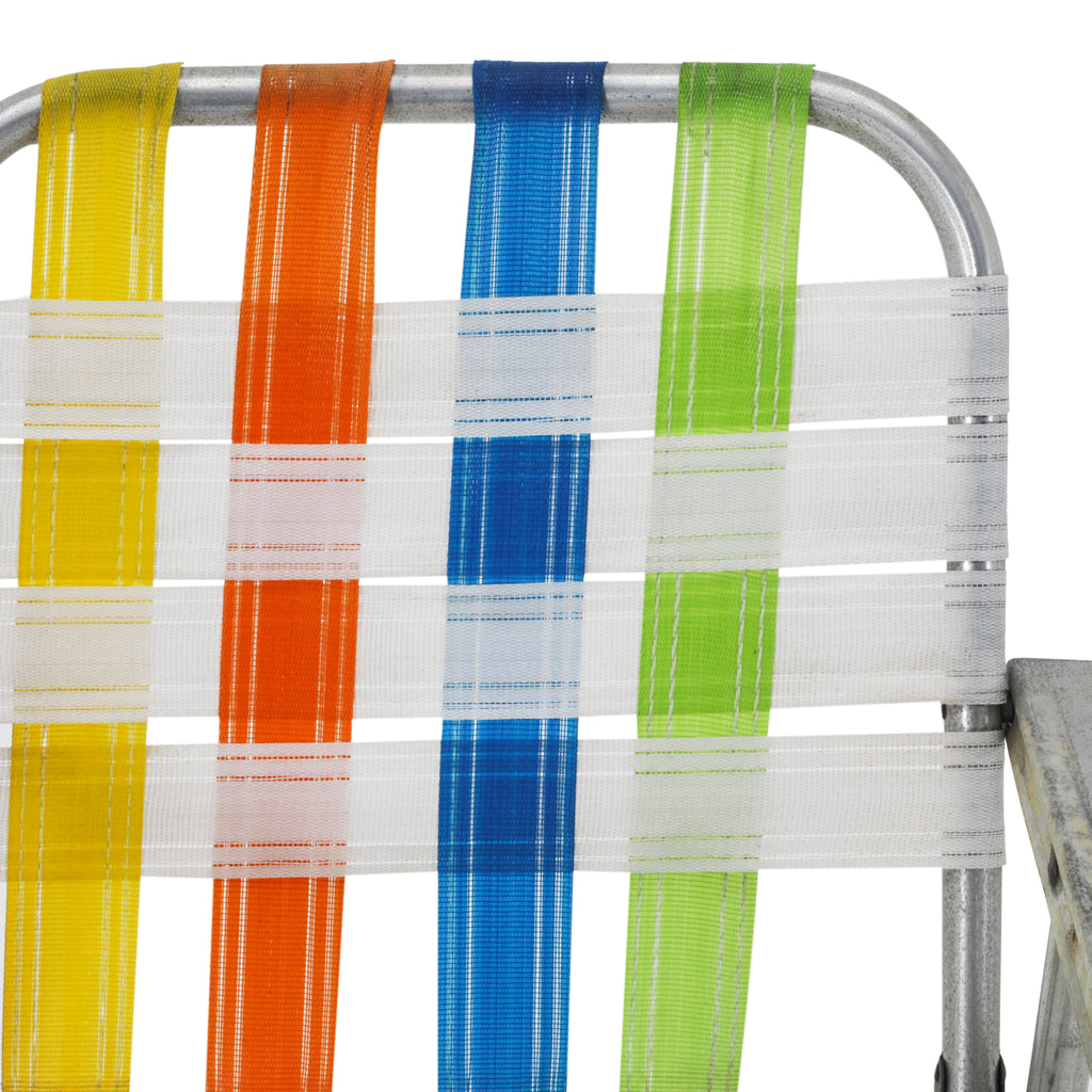 Multi-Color Folding Metal Outdoor Chair