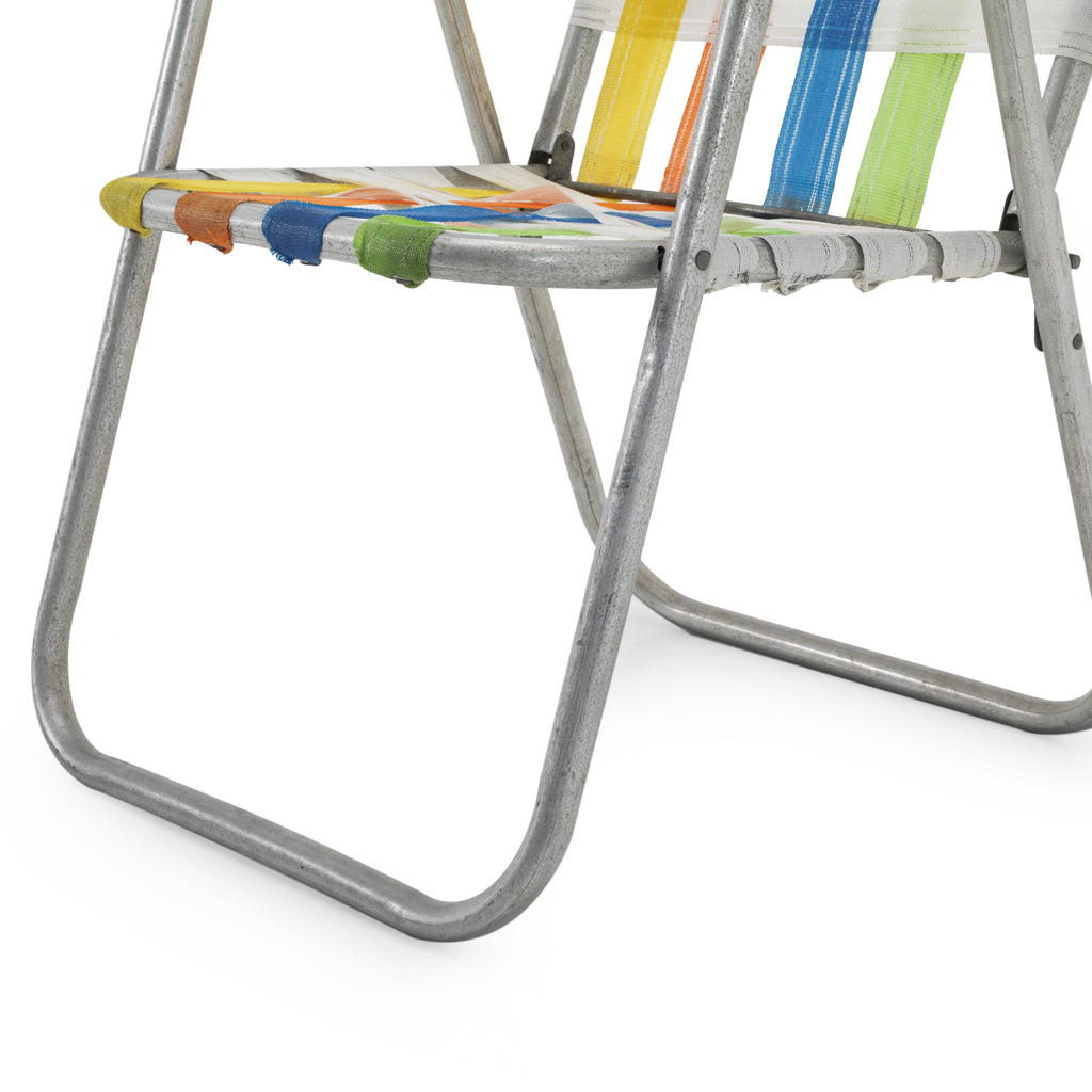 Multi-Color Folding Metal Outdoor Chair