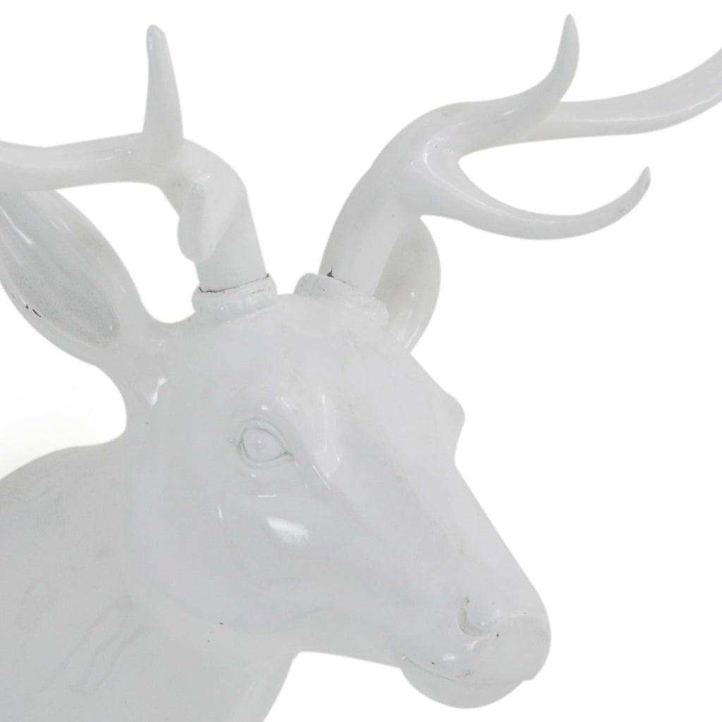 White Wall Mounted Stag Head