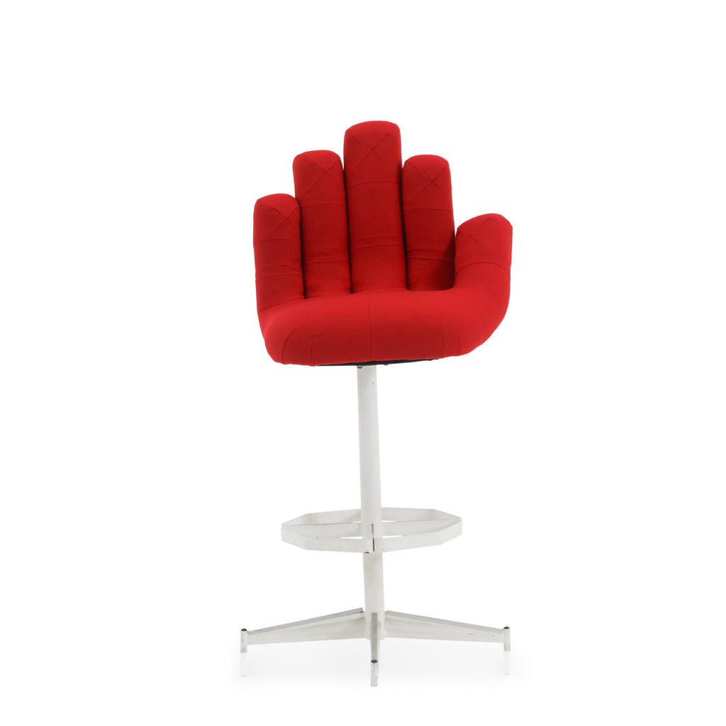 Red Hand Bar Stool